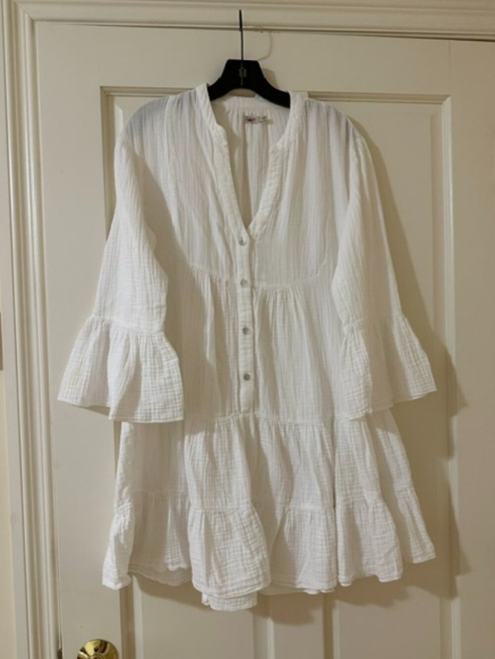 Faherty Dream Cotton Gauze Kasey mini dress